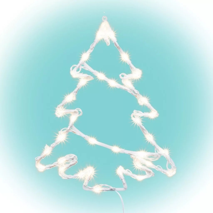 LED Utomhus juldekoration för fönster 35xLED/230V IP44 varmvit/gran