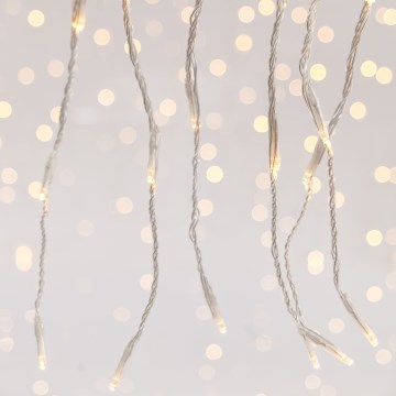 LED Utomhus julgardin CURTAIN 360xLED/3,6W/230V 2x2 m IP44 varm vit
