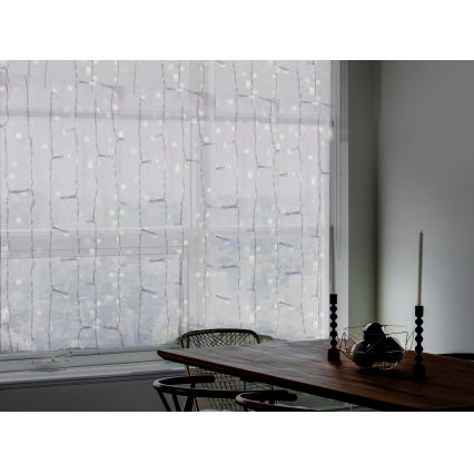 LED Utomhus julgardin CURTAIN 480xLED/8,4W/230V 3x3 m IP44 kall vit