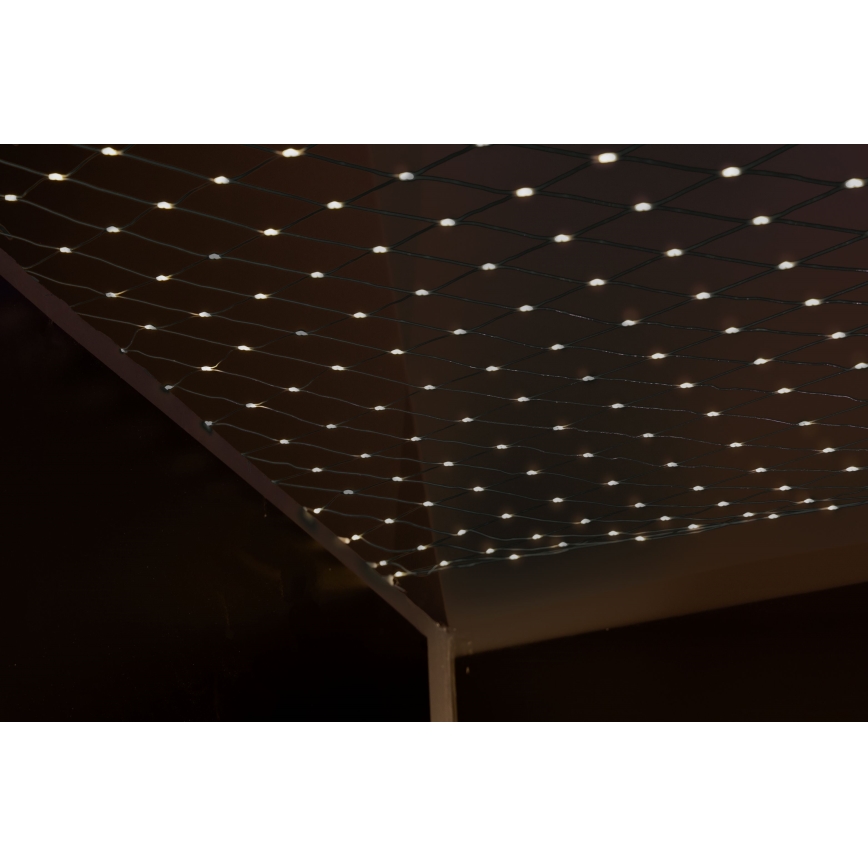 LED Utomhus julgardin NET 240xLED/7,2W/230V 1,5x2 m IP44 varm vit
