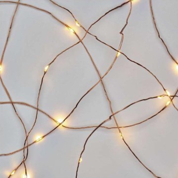 LED utomhus julkedja  100xLED/15m IP44 varm vit 