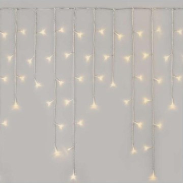 LED utomhus julkedja  300xLED/8 funktioner 10m IP44 varm vit  + fjärrkontroll 