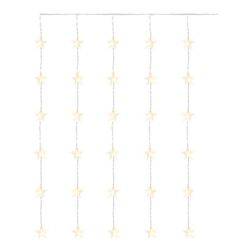 LED utomhus julkedja  30xLED/3,9m IP44 stjärna
