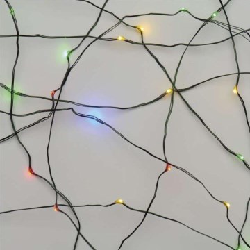 LED utomhus julkedja  40xLED/9m IP44 flerfärgade
