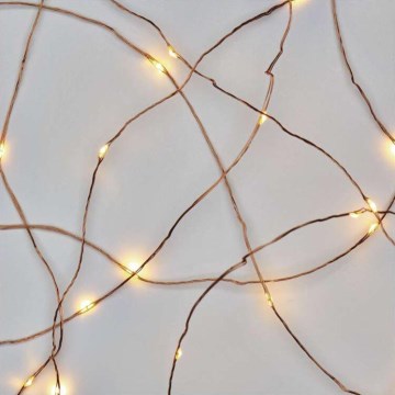 LED utomhus julkedja  40xLED/9m IP44 varm vit 