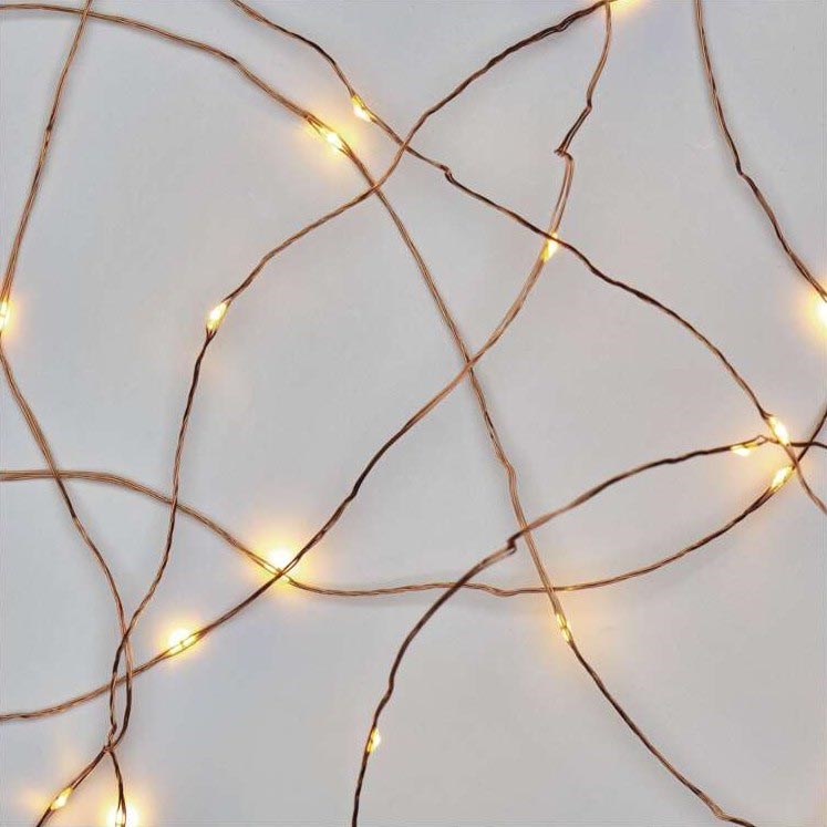LED utomhus julkedja  40xLED/9m IP44 varm vit 