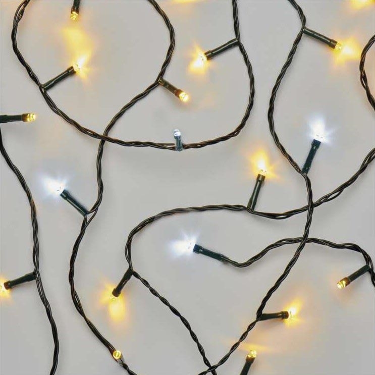 LED utomhus julkedja  80xLED/13m IP44 varm/kall vit 
