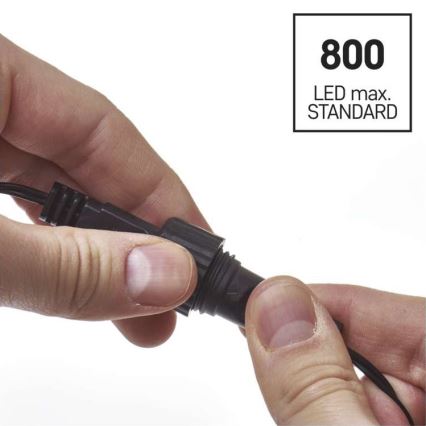 LED utomhus julkedja  100xLED/15m IP44 kall vit 
