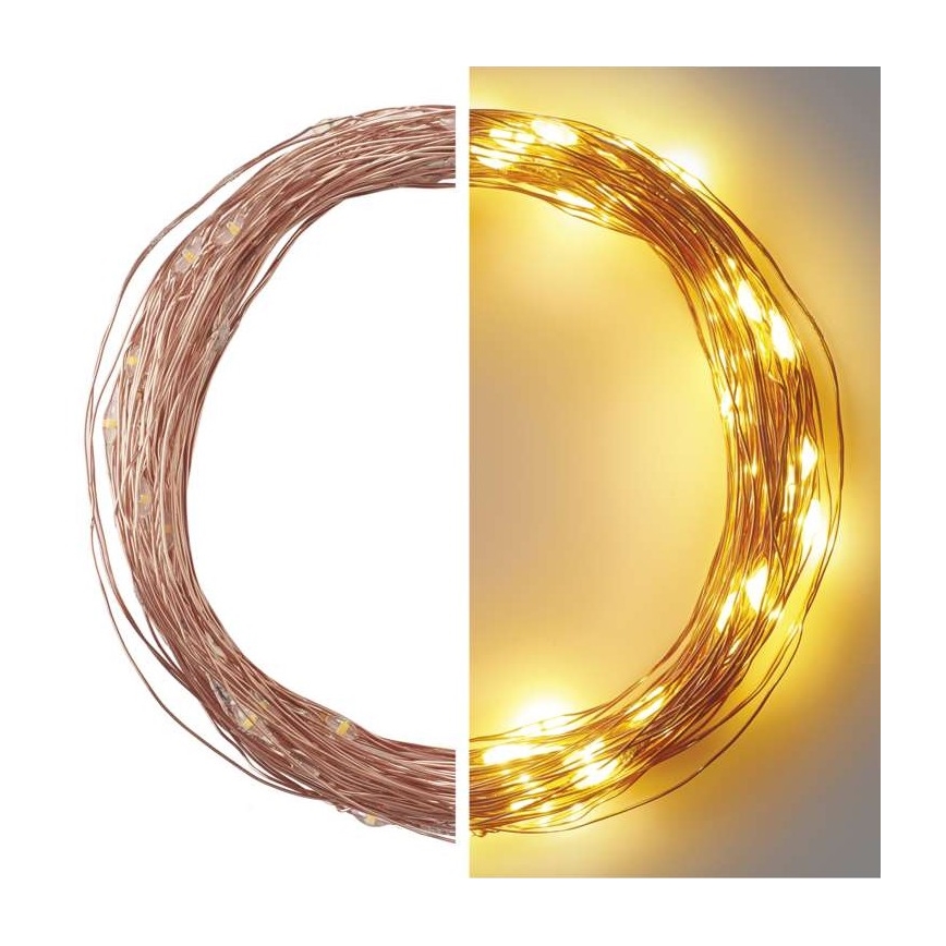 LED utomhus julkedja  100xLED/15m IP44 varm vit 