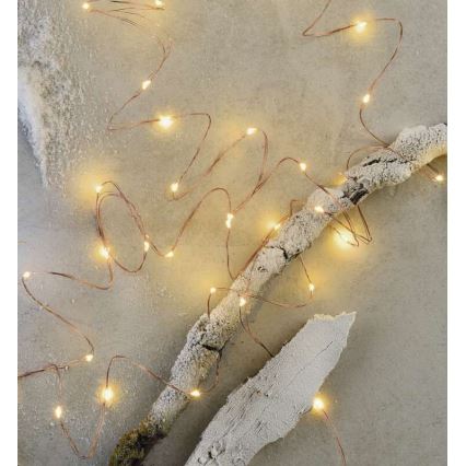 LED utomhus julkedja  100xLED/15m IP44 varm vit 