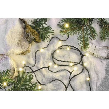 LED utomhus julkedja  120xLED/8 funktioner 17m IP44 varm vit 