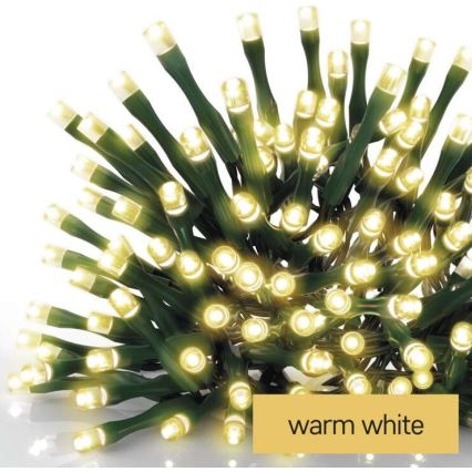 LED utomhus julkedja  120xLED/8 funktioner 17m IP44 varm vit 