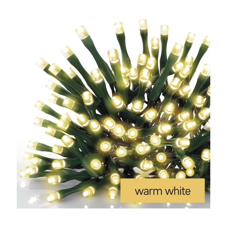 LED utomhus julkedja  120xLED/8 funktioner 17m IP44 varm vit 