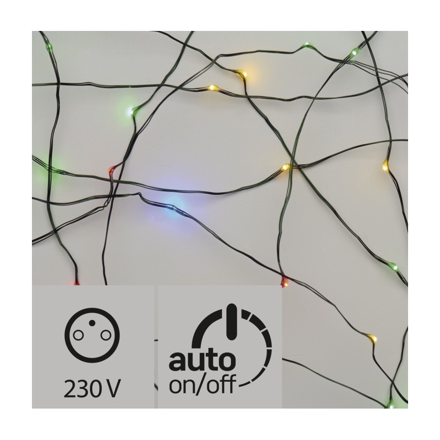 LED utomhus julkedja  150xLED 20m IP44 flerfärgade