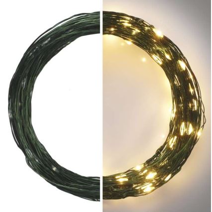 LED utomhus julkedja  150xLED/20m IP44 varm vit 