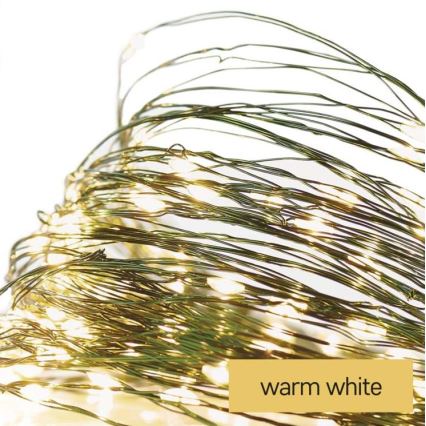 LED utomhus julkedja  150xLED/20m IP44 varm vit 