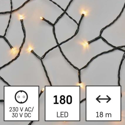 LED utomhus julkedja  180xLED/23m IP44 vintage