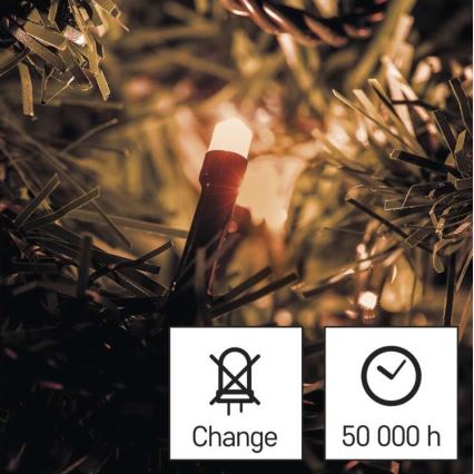 LED utomhus julkedja  180xLED/23m IP44 vintage