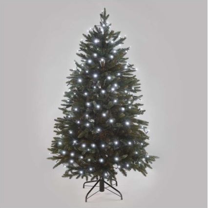 LED utomhus julkedja  180xLED/8 funktioner 23m IP44 kall vit 