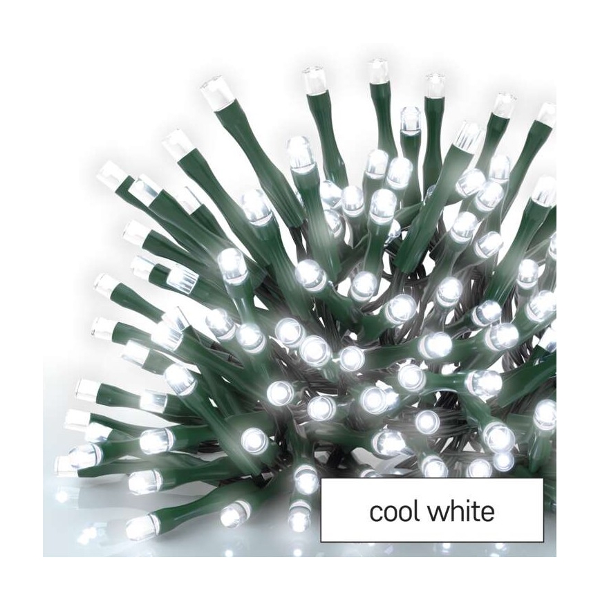 LED utomhus julkedja  180xLED/8 funktioner 23m IP44 kall vit 