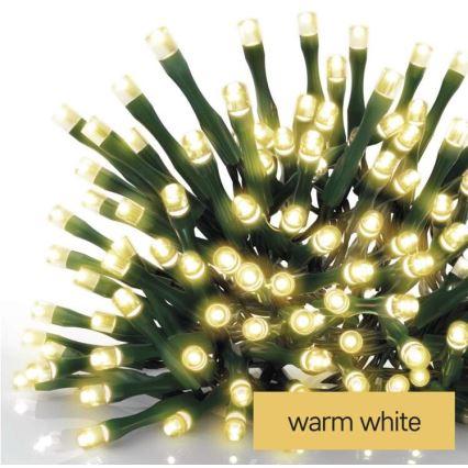 LED utomhus julkedja  180xLED/8 funktioner 23m IP44 varm vit 