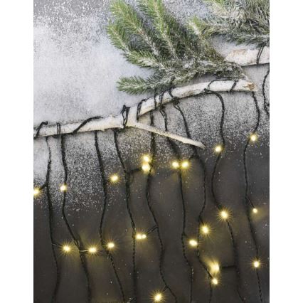 LED utomhus julkedja  200xLED/8 funktioner 8,6m IP44 varm vit 