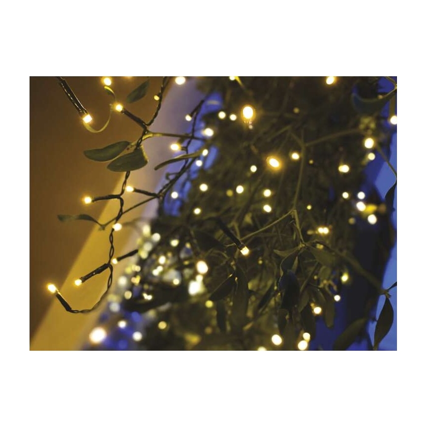 LED utomhus julkedja  200xLED/8 funktioner 8,6m IP44 varm vit 