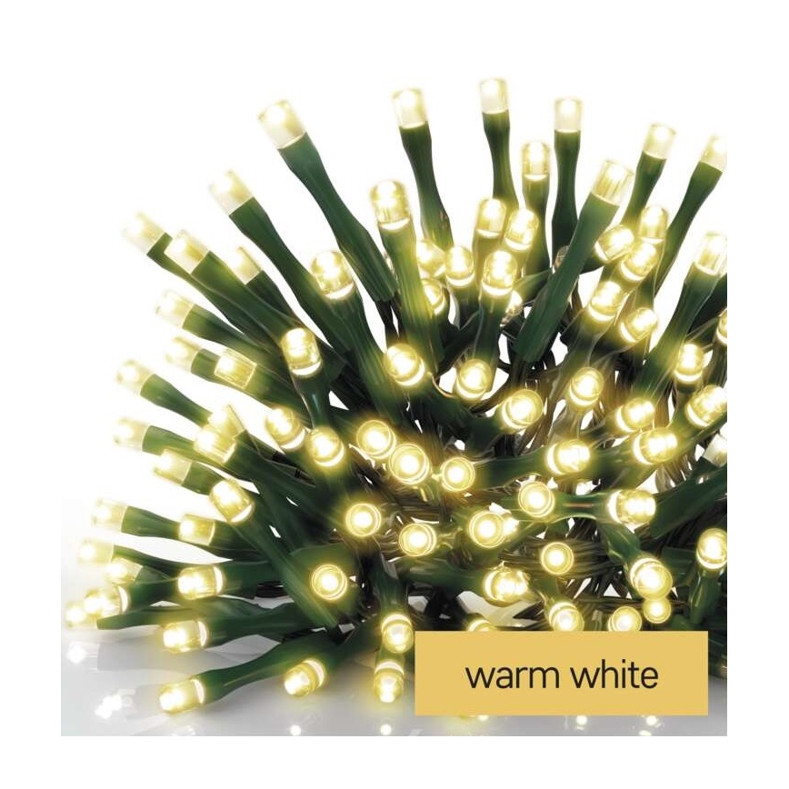 LED utomhus julkedja  200xLED/8 funktioner 8,6m IP44 varm vit 