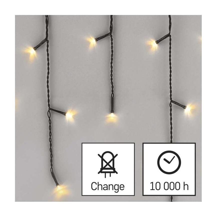 LED utomhus julkedja  200xLED/8 funktioner 8,6m IP44 varm vit 