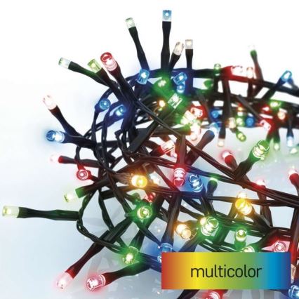 LED utomhus julkedja  300xLED/11m IP44 flerfärgade
