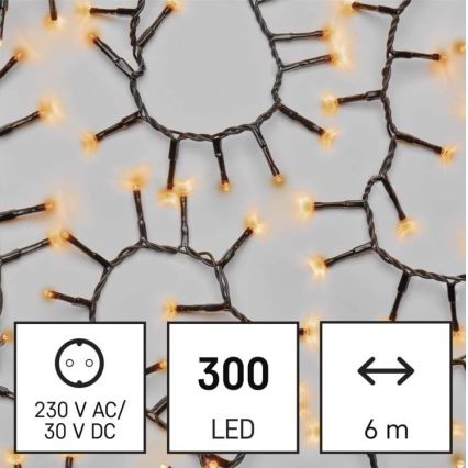 LED utomhus julkedja  300xLED/11m IP44 vintage