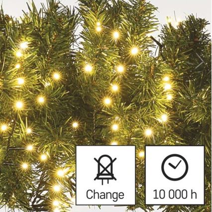 LED utomhus julkedja  400xLED/13m IP44 varm vit 
