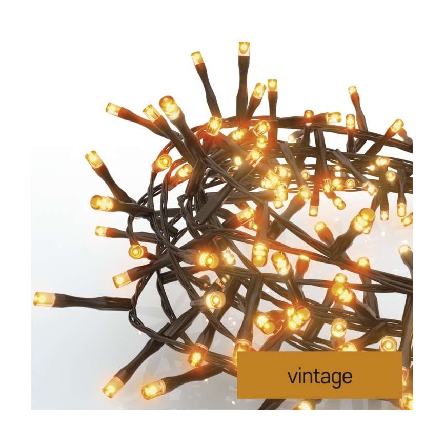 LED utomhus julkedja  400xLED/13m IP44 vintage