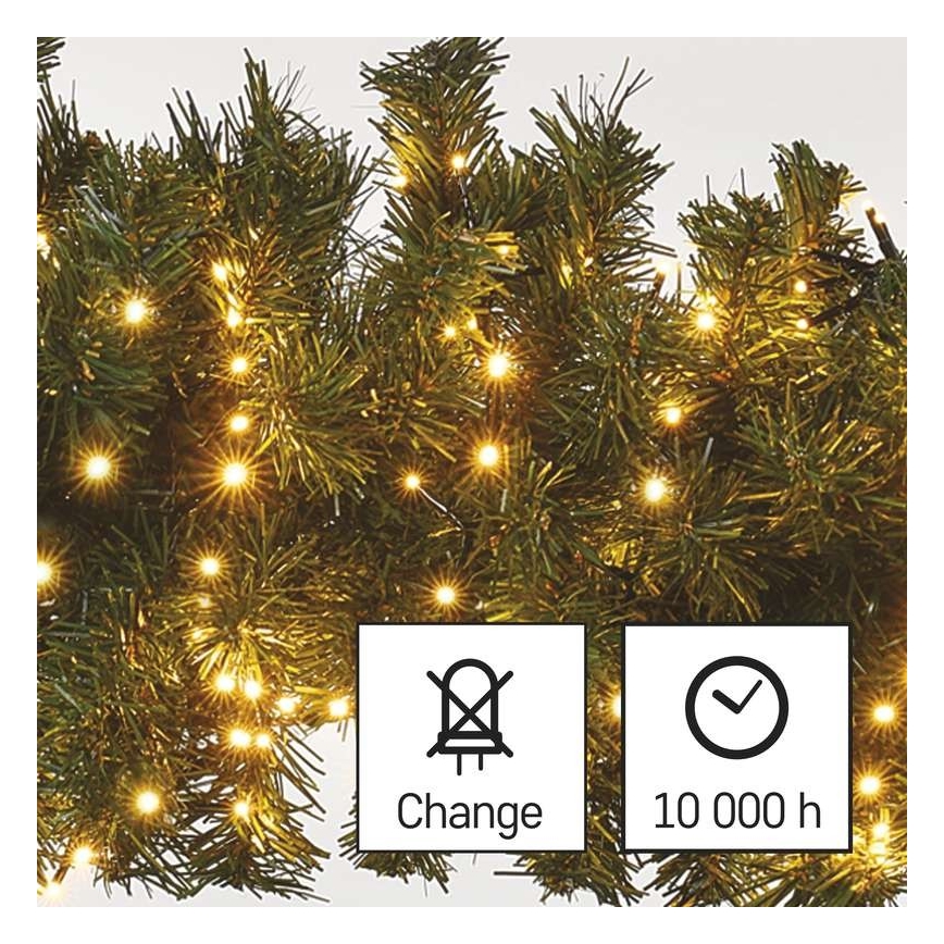 LED utomhus julkedja  400xLED/13m IP44 vintage