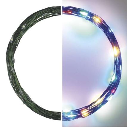 LED utomhus julkedja  40xLED/9m IP44 flerfärgade