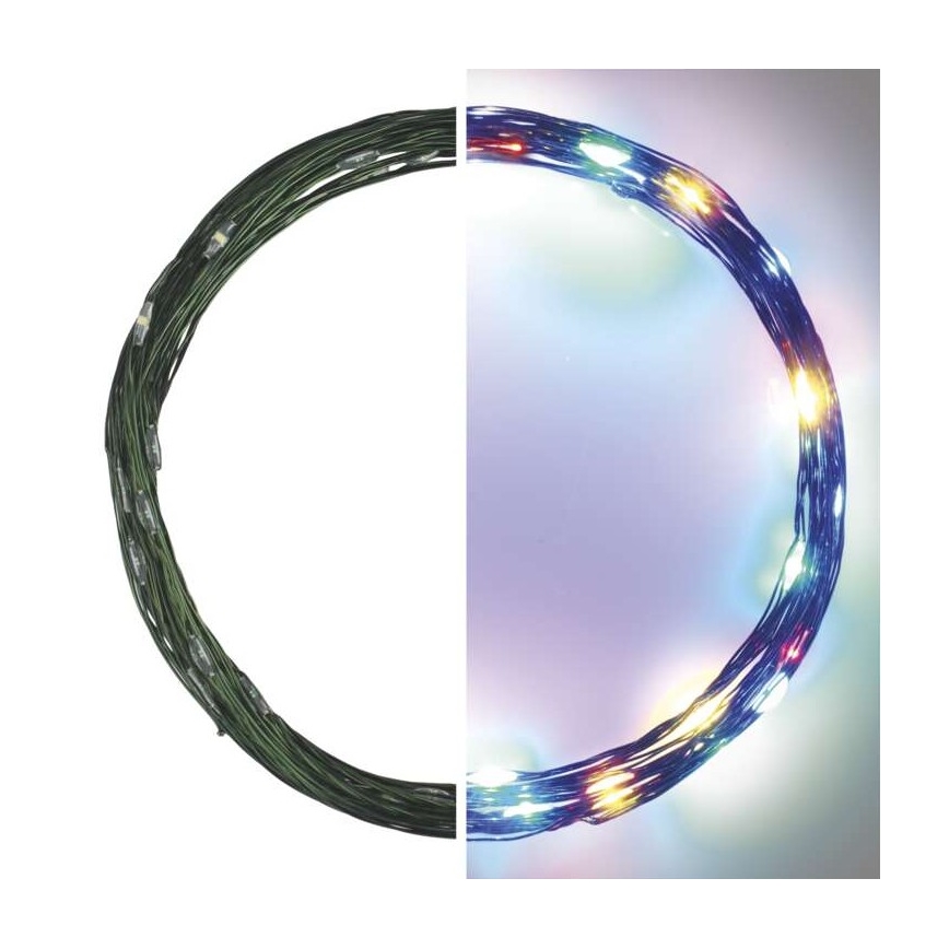 LED utomhus julkedja  40xLED/9m IP44 flerfärgade