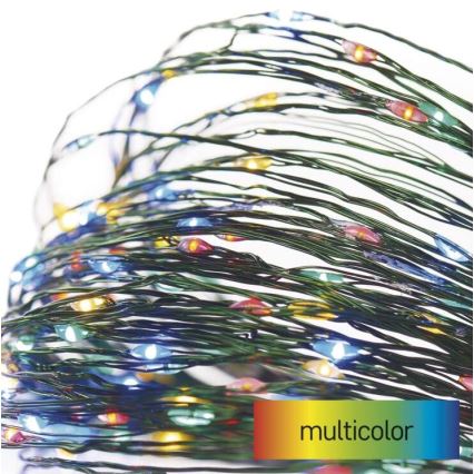 LED utomhus julkedja  40xLED/9m IP44 flerfärgade