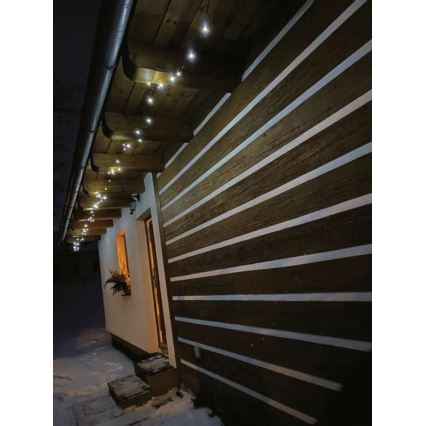 LED utomhus julkedja  40xLED/9m IP44 kall vit 