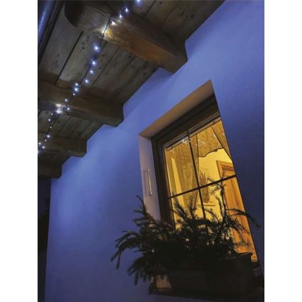 LED utomhus julkedja  40xLED/9m IP44 kall vit 