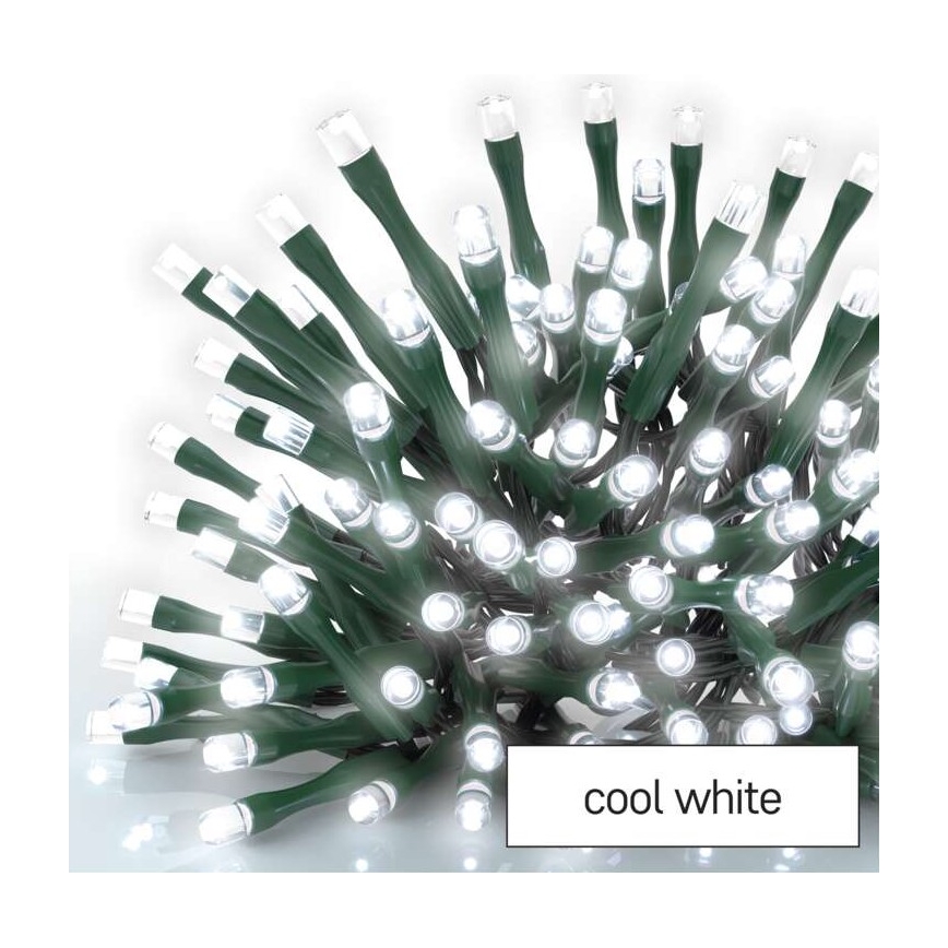 LED utomhus julkedja  40xLED/9m IP44 kall vit 