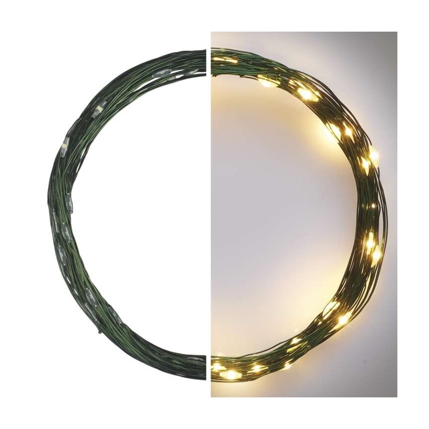 LED utomhus julkedja  40xLED/9m IP44 varm vit 