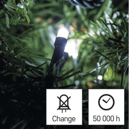 LED utomhus julkedja  500xLED/55m IP44 kall vit 