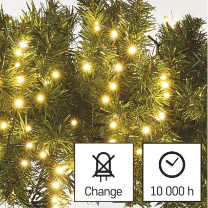 LED utomhus julkedja  600xLED/17m IP44 varm vit