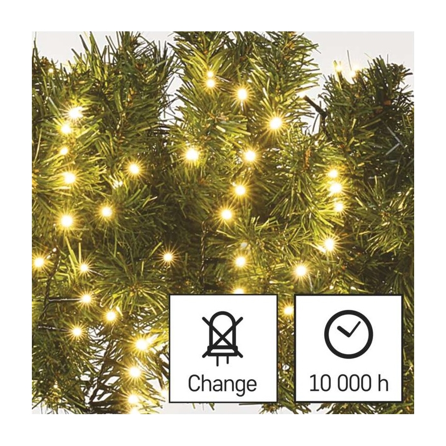 LED utomhus julkedja  600xLED/17m IP44 varm vit