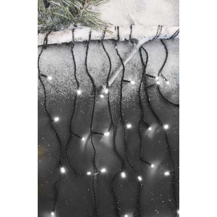 LED utomhus julkedja  600xLED/8 funktioner 15m IP44 kall vit 