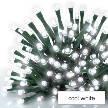 LED utomhus julkedja  600xLED/8 funktioner 15m IP44 kall vit 