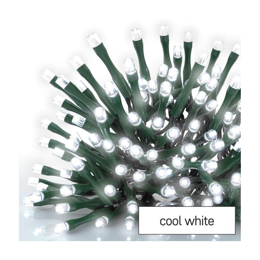 LED utomhus julkedja  600xLED/8 funktioner 15m IP44 kall vit 