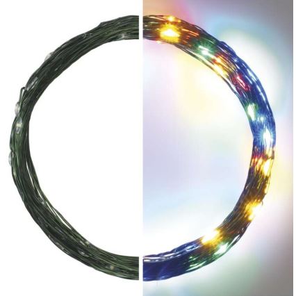 LED utomhus julkedja  75xLED/12,5m IP44 flerfärgade