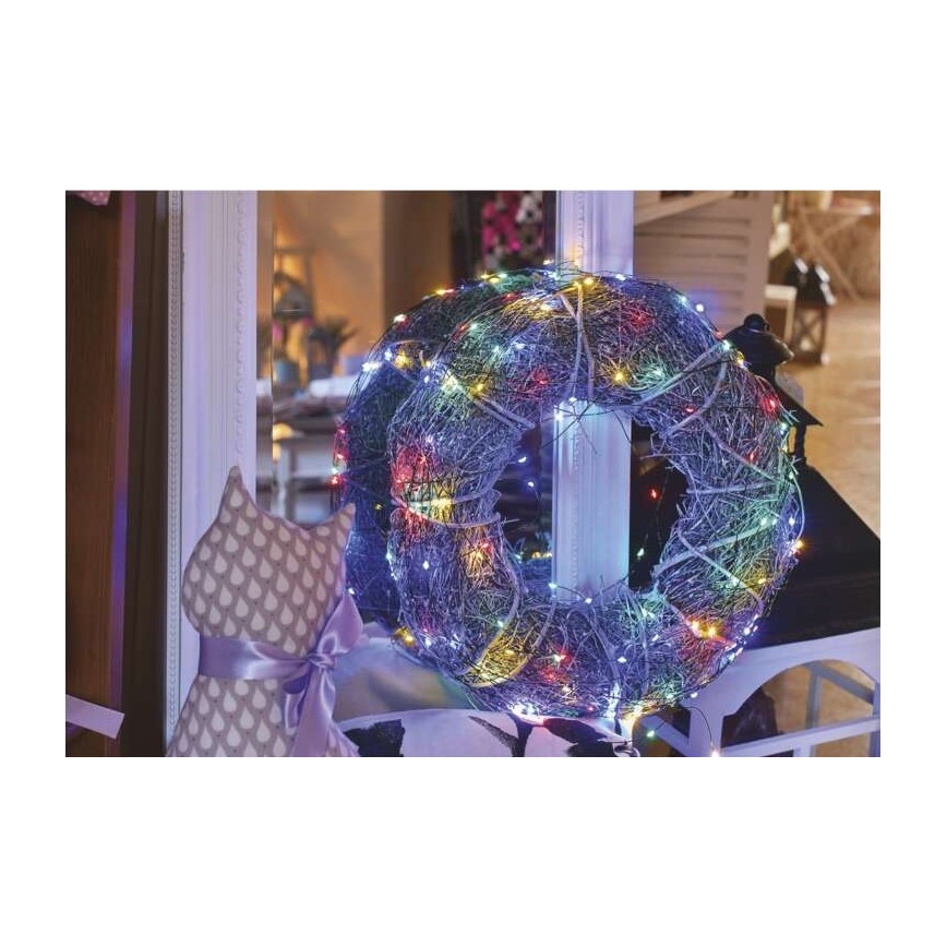 LED utomhus julkedja  75xLED/12,5m IP44 flerfärgade