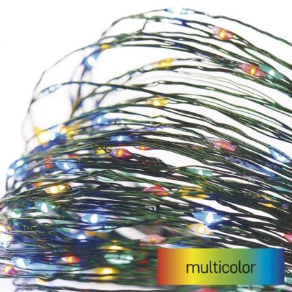 LED utomhus julkedja  75xLED/12,5m IP44 flerfärgade